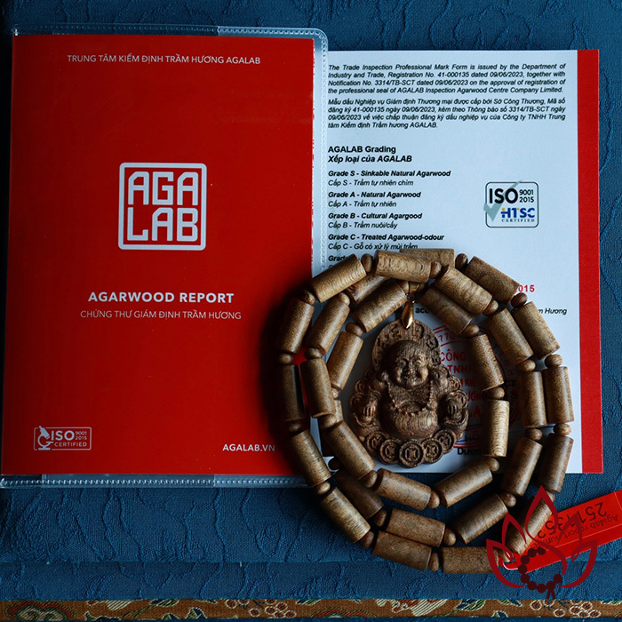 Dây Chuyền Trầm Hương Trụ Trúc | 8 Ly | Trầm Tốc Kiến Tự Nhiên Lâu Năm